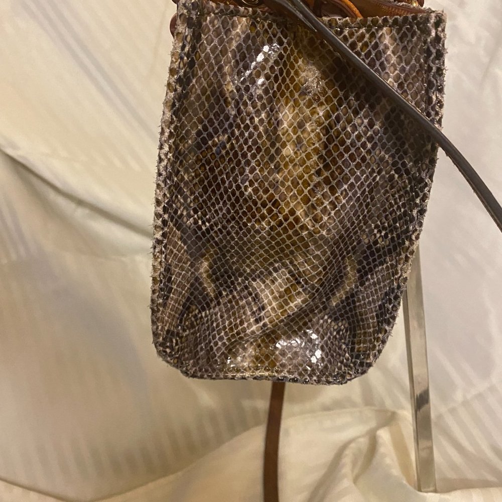 Dooney & Bourke Janine Python Snake Leather Mini … - image 7